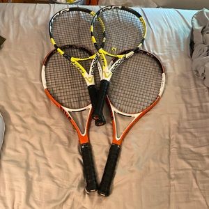 Wilson and Babolat tennis rackets BUNDLE
